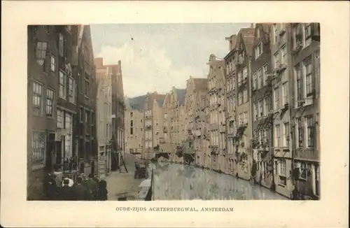 Amsterdam Oude Zijds Achterburgwal Kat. Amsterdam