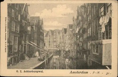 Amsterdam Achterburgwal Kat. Amsterdam