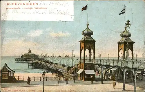 Scheveningen Wandelhoofd Koeningin Wilhelmina Kat. Scheveningen