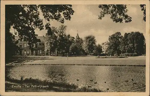 Zwolle Overijssel Ter Pelkwijkpark Enten Kat. Zwolle