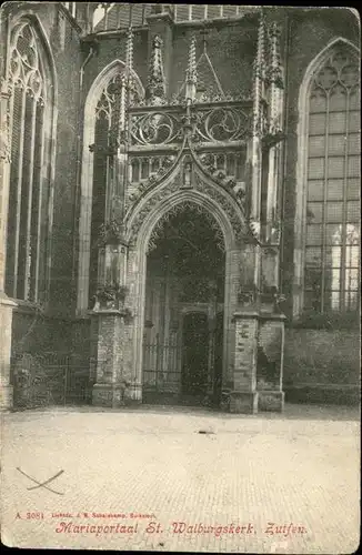 Zutphen Mariaportaal St Walburgskerk Kat. Zutphen