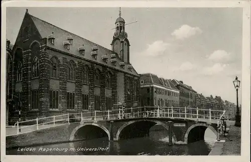 Leiden Rapenburg Universiteit Bruecke Kat. Leiden