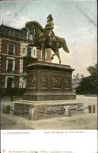 Gravenhage Ruiter Strandbeeld van Prins Willem I