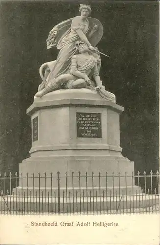 Amsterdam Standbeeld Graaf Adolf Heiligerlee Kat. Amsterdam