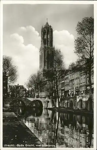 Utrecht Oude Gracht Domtoren Kat. Utrecht