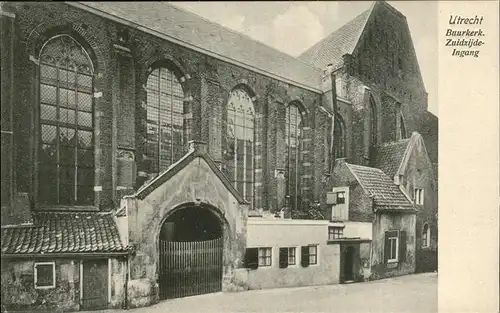 Utrecht Buurkerk Zuidzijde Ingang Kat. Utrecht