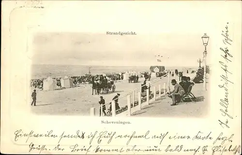 Scheveningen Strandgezicht Kutsche Kat. Scheveningen