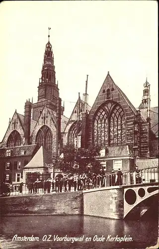 Amsterdam Voorburgwal Oude Kerksplein Kat. Amsterdam