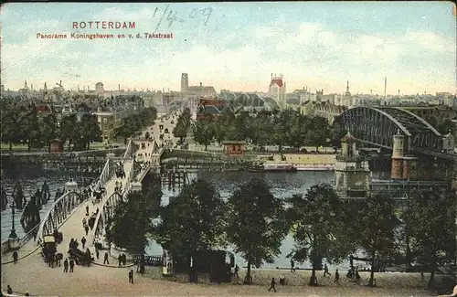 Rotterdam Koningshaven  Bruecke Kutsche Kat. Rotterdam