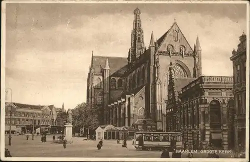 Haarlem Groote Markt Strassenbahn Kat. Haarlem