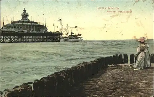 Scheveningen Paviljoen Wandelhoofd Schiff Kat. Scheveningen