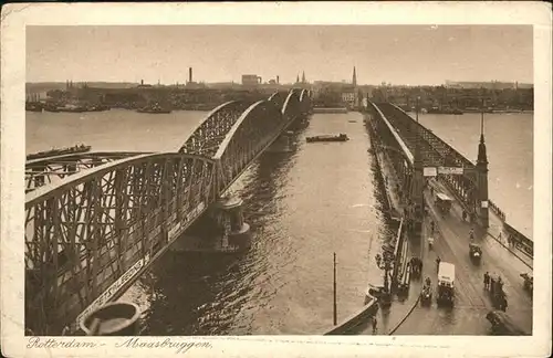 Rotterdam Maasbruggen Schiff Kat. Rotterdam