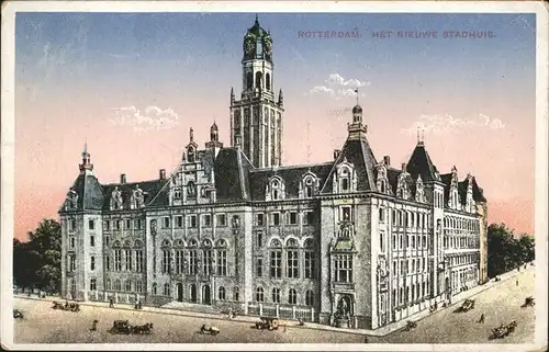 Rotterdam Stadhuis Kutsche Kat. Rotterdam