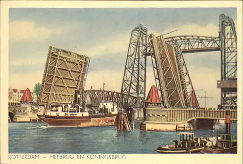 Rotterdam Hefbrug Koningsbrug Kat. Rotterdam