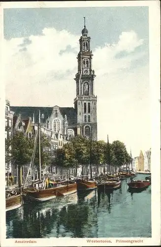 Amsterdam Prinsengracht Schiff Kat. Amsterdam