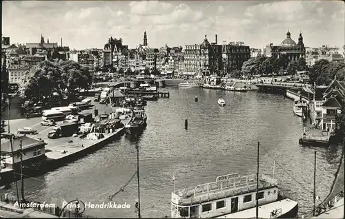 Amsterdam Prins Hendrikkade Schiff Kat. Amsterdam