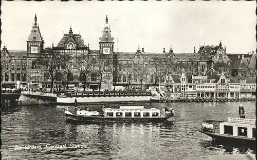 Amsterdam Centraal Station Schiff Kat. Amsterdam