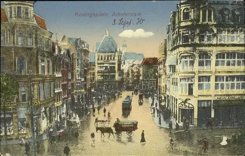 Amsterdam Koningsplein Kutsche Kat. Amsterdam