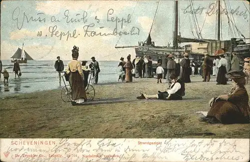 Scheveningen Strandgezicht Schiff Kat. Scheveningen