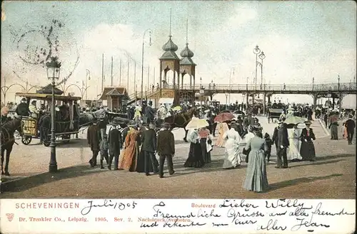 Scheveningen Boulevard Kutsche Kat. Scheveningen