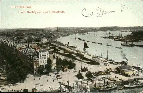 Rotterdam Hoofdplein Oosterkade Schiff Kat. Rotterdam