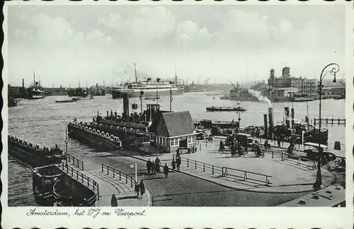 Amsterdam Veerport Schiff Kat. Amsterdam