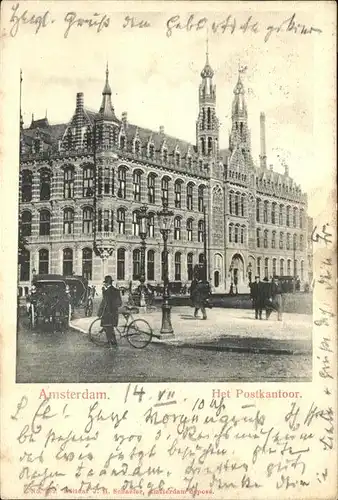 Amsterdam Postkantoor Fahrrad Kat. Amsterdam