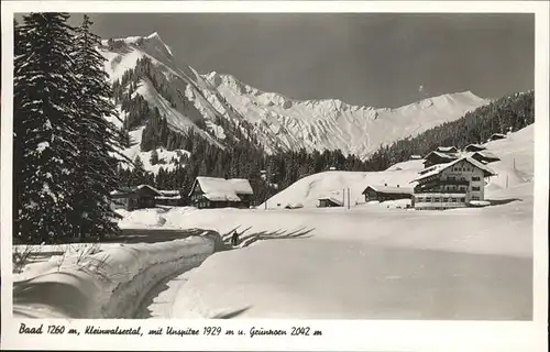 Baad Kleinwalsertal Unspitze Gruenhorn