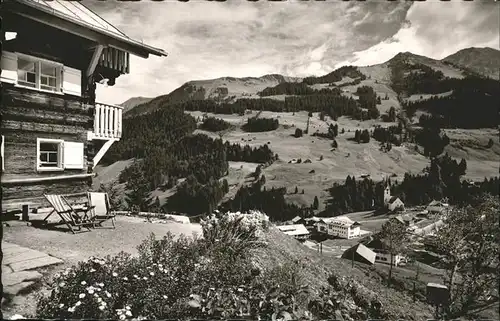 wz28455 Hirschegg Kleinwalsertal Vorarlberg Pension Gmeiner Kategorie. Mittelberg Alte Ansichtskarten