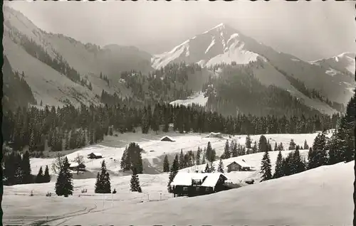 wz28457 Hirschegg Kleinwalsertal Vorarlberg Berggasthof haus Kueren Kategorie. Mittelberg Alte Ansichtskarten