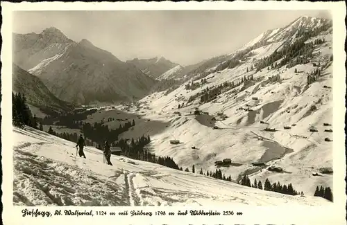 wz28561 Hirschegg Kleinwalsertal Vorarlberg Skigebiet Kategorie. Mittelberg Alte Ansichtskarten