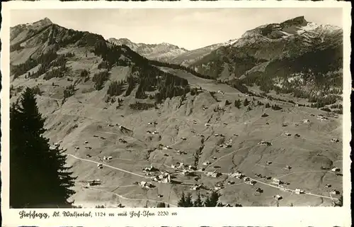 wz28563 Hirschegg Kleinwalsertal Vorarlberg Luftbild Kategorie. Mittelberg Alte Ansichtskarten