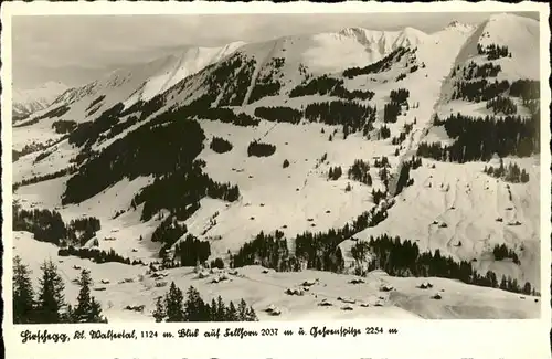 wz28565 Hirschegg Kleinwalsertal Vorarlberg Luftbild Kategorie. Mittelberg Alte Ansichtskarten