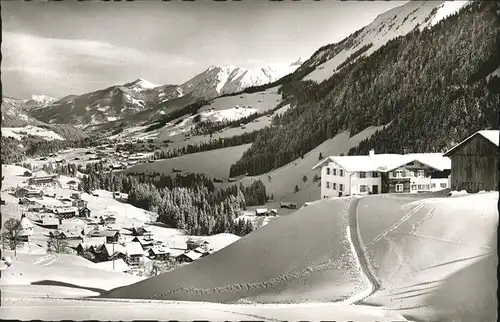 wz28586 Hirschegg Kleinwalsertal Vorarlberg Ferienheim Schloessle Kategorie. Mittelberg Alte Ansichtskarten