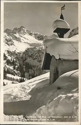 Kleinwalsertal Gaisalpe Nebelhorn