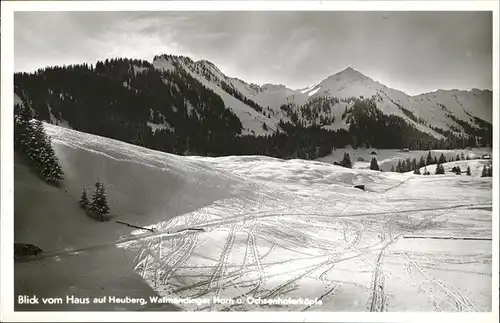 wz28670 Hirschegg Kleinwalsertal Vorarlberg Heuberg Ochsenhoferkoepfe Kategorie. Mittelberg Alte Ansichtskarten