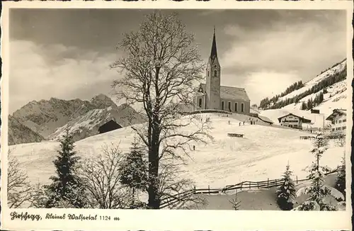 wz28680 Hirschegg Kleinwalsertal Vorarlberg Kapelle Kategorie. Mittelberg Alte Ansichtskarten