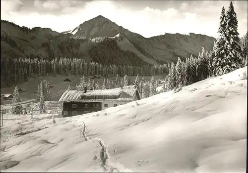 wz28734 Hirschegg Kleinwalsertal Vorarlberg Haus Kueren Kategorie. Mittelberg Alte Ansichtskarten