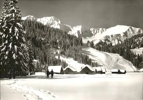 Kleinwalsertal Skigebiet Steinmandl Gruenhorn