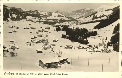 wz28809 Hirschegg Kleinwalsertal Vorarlberg Oberstdorfer Berge Kategorie. Mittelberg Alte Ansichtskarten