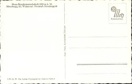 wz28809 Hirschegg Kleinwalsertal Vorarlberg Oberstdorfer Berge Kategorie. Mittelberg Alte Ansichtskarten