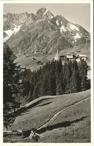 wz28822 Hirschegg Kleinwalsertal Vorarlberg Widderstein Baerenkopf Kategorie. Mittelberg Alte Ansichtskarten