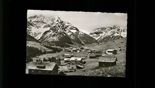 wz28883 Hirschegg Kleinwalsertal Vorarlberg Widderstein Baerenkopf Kategorie. Mittelberg Alte Ansichtskarten