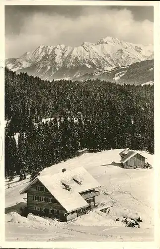 wz28886 Hirschegg Kleinwalsertal Vorarlberg Wuerttemberger Haus Kategorie. Mittelberg Alte Ansichtskarten