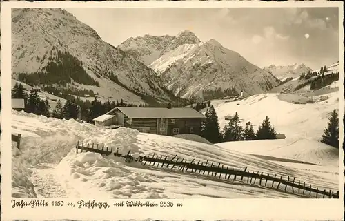 wz28906 Hirschegg Kleinwalsertal Vorarlberg Jahn-Huette Widderstein Kategorie. Mittelberg Alte Ansichtskarten