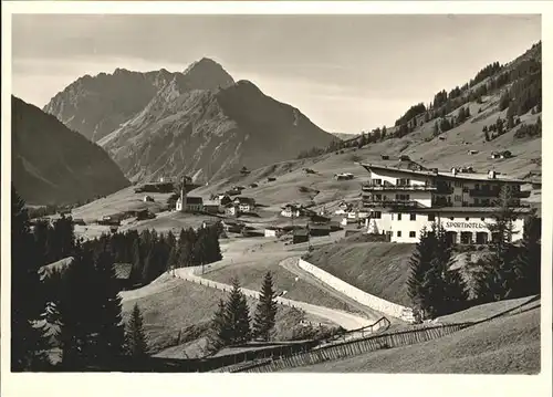 wz28982 Hirschegg Kleinwalsertal Vorarlberg Sporthotel Widderstein Kategorie. Mittelberg Alte Ansichtskarten