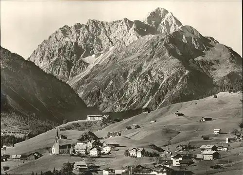 wz29019 Hirschegg Kleinwalsertal Vorarlberg Panorama Kategorie. Mittelberg Alte Ansichtskarten
