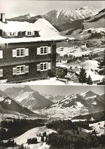 wz29021 Hirschegg Kleinwalsertal Vorarlberg Gaestehaus Bergheimat Kategorie. Mittelberg Alte Ansichtskarten