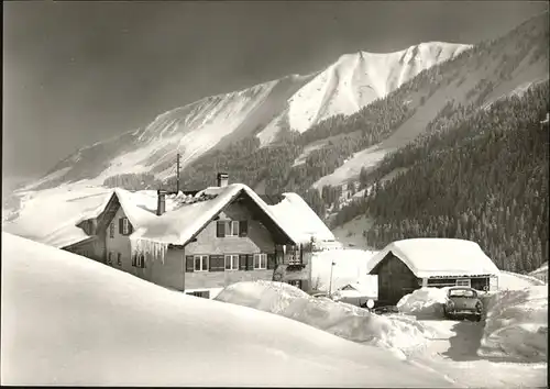 wz29029 Hirschegg Kleinwalsertal Vorarlberg Haus Gehrer Kategorie. Mittelberg Alte Ansichtskarten