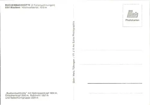Riezlern Kleinwalsertal Buchenbachhuette